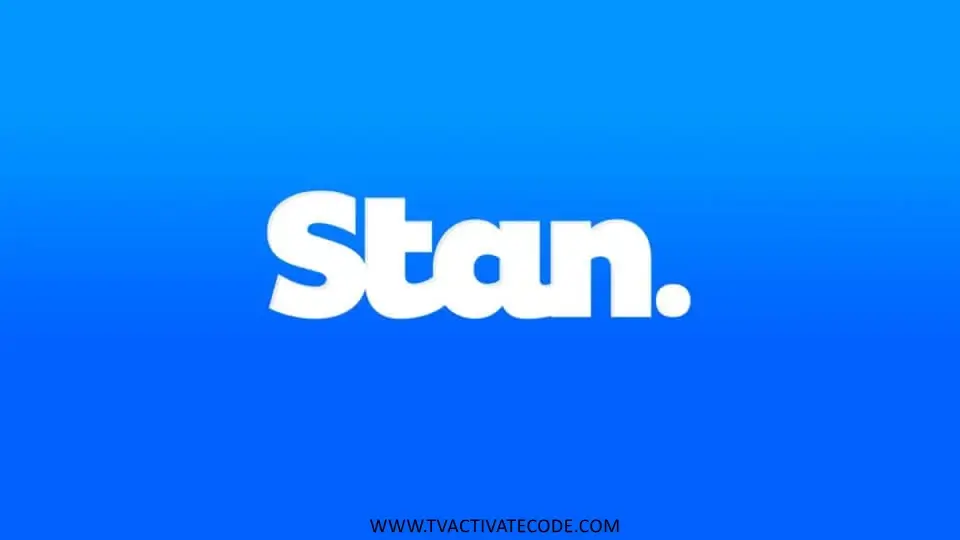http://stan.com.au/activate Stan. logo officiel sur fond bleu