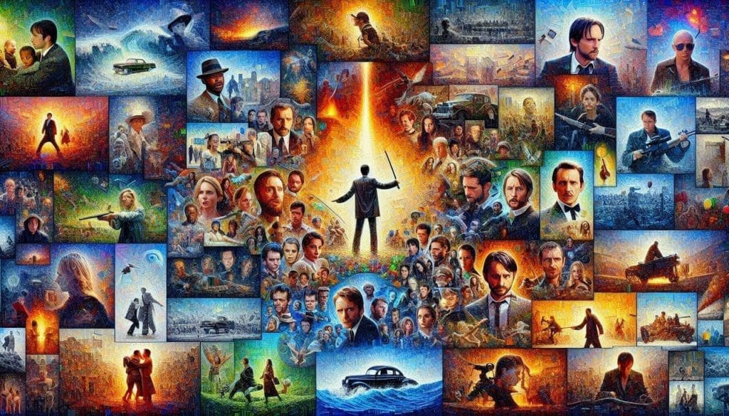 Film en J : Collage d'images de films célèbres commençant par J.